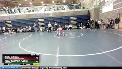 75 lbs Round 5 - Daisy Jackson, Grangeville Youth Wrestling vs Roxanna Maria Flores, Idaho Gold