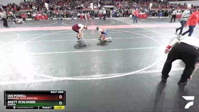 130 lbs Cons. Round 3 - Ian Powell, Reedsburg Youth Wrestling vs Brett Schlosser, Barron