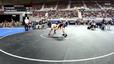 150-D1 3rd Place Match - Ali Elasfia, Williams Field High School vs Adam Angulo, Brophy College Preparatory