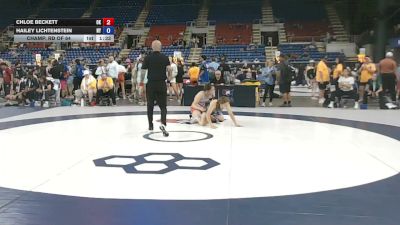 145 lbs Champ. Rd Of 64 - Chloe Beckett, Oklahoma vs Hailey Lichtenstein, New York