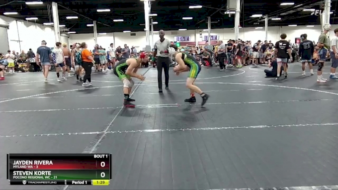 132 lbs Finals (2 Team) - Steven Korte, Pocono Regional WC vs Jayden ...