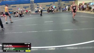 165 lbs Quarterfinal - Hayden Myers, Saint Paul`s School vs Dylan Fish, Archbishop Curley