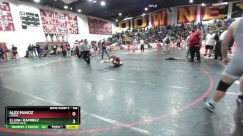 106 lbs Champ. Round 2 - Elijah Ramirez, Mission Viejo vs Alex Munoz, Covina