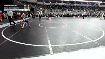 52 lbs Rr Rnd 4 - Brynna Johnson, Mountain Home Flyers vs Tayla Broeckelman, Cougar WC