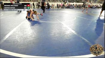 61 lbs Consi Of 8 #1 - Michael Holloway, Team Nomad vs Ashton Tipton, Choctaw Ironman Youth Wrestling