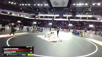 106 lbs 1st Place Match - Lazarus McEwen, Capital vs Farzad Karimi, Kent Meridian