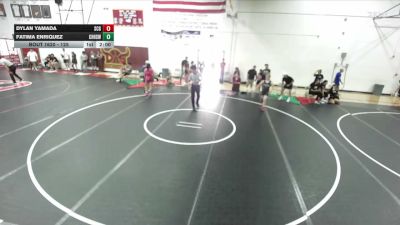 125 lbs Round 3 - Dylan Yamada, SoCal Hammers vs Fatima Enriquez, Chino Hills High School WC
