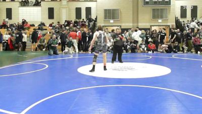 132 lbs Quarterfinal - Dillan Mueller, Norton vs Bret Foley, Marshfield