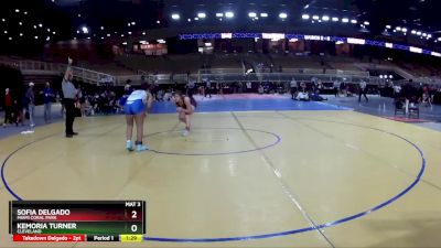 140 lbs Quarterfinal - Sofia Delgado, Miami Coral Park vs Kemoria Turner, Cleveland