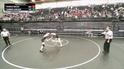 4A 175 lbs Semifinal - Xander Carlson, Timpanogos vs Patrick Miller, Hurricane