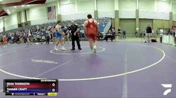 285 lbs Quarterfinal - Sean Thornotn, IL vs Tanner Craft, MI