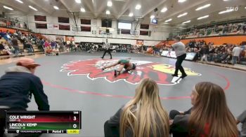 144 lbs Semis & 1st Wrestleback (8 Team) - Lincoln Kemp, Pinedale vs Cole Wright, Cody