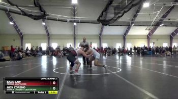 157 lbs Cons. Round 2 - Kade Law, Purdue- Unattached vs Nick Coreno, Gannon University Unattached