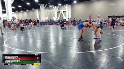 215 lbs Placement (16 Team) - Sean O`Keefe, Team Michigan Blue vs Lincoln Dikoff, SD Blue