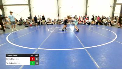 141 lbs Quarterfinal - Kaydan Skibber, Gold Medal WC vs William Sakoutis, Triumph Blue