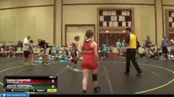 100 lbs Semis & 1st Wrestleback (8 Team) - Sarah Guenther, Team Ontario vs Jaclyn McDowell, Misfits Red, White & Blue