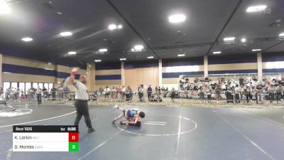 102 lbs Round Of 16 - Kash Larkin, Valiant College Prep vs Damian Montes, Yucaipa Thunder WC