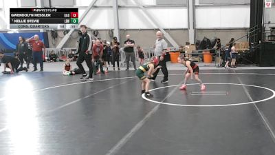50 lbs Semis - Nellie Stevie, Lions Den Wrestling vs Gwendolyn Hessler, Lincoln Loggers