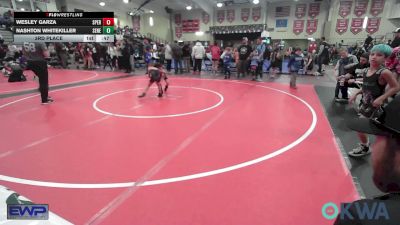 52 lbs 3rd Place - Wesley Garza, Sperry Wrestling Club vs Nashton Whitekiller, Seneca