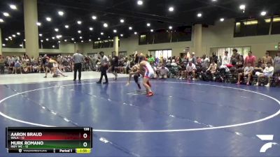 138 lbs Round 3 (6 Team) - Aaron Braud, WALA vs Murk Romano, Indy WC