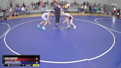 138 lbs Champ. Round 1 - Ivan Wagner, Newport Mat Club vs Jordon Larson, Mat Sense Wrestling Club