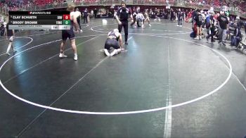 195 lbs Quarterfinal - Clay Schueth, Double Dog Wrestling vs Brody Bromm, Tekamah Herman Wrestling Club