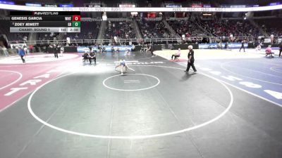 100 lbs Champ. Round 1 - Genesis Garcia, White Plains vs Zoey Jewett, General Brown
