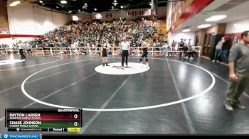 132 lbs Quarterfinal - Payton Larsen, Riverton Middle School vs Chase Johnson, Lander Middle School