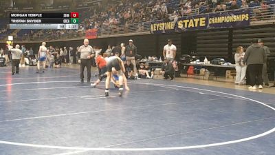 132 lbs Consy 6 - Morgan Temple, Seneca Valley vs Tristan Snyder, Greater Latrobe