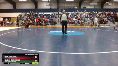 125 lbs Champ. Round 1 - Isiac Paulino, Springfield College vs Quinn Richards, Southern Virginia