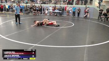 102 lbs Semifinal - Lincoln Brower, Interior Grappling Academy vs Landon Hill, Juneau Youth Wrestling Club Inc.