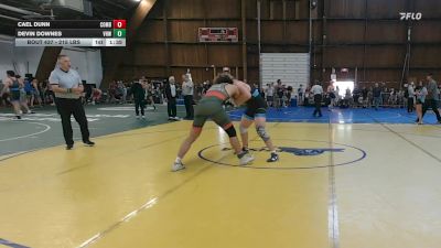 215 lbs Quarterfinal - Cael Dunn, Combat Athletics vs Devin Downes, Vhw