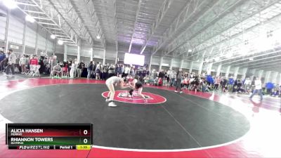 100 lbs Quarterfinal - Alicia Hansen, Murray vs Rhiannon Towers, Olympus