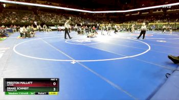 138 Class 1 lbs Quarterfinal - Preston Mallatt, Butler vs Drake Schmidt, Versailles