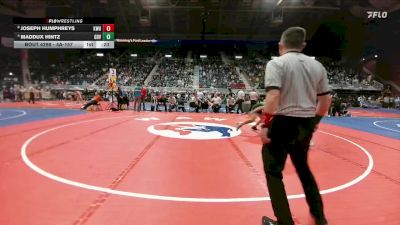 4A-157 lbs Cons. Round 3 - Maddux Hintz, Green River vs Joseph Humphreys, Kelly Walsh