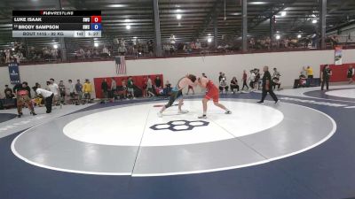 92 kg Cons. Rd Of 32 - Luke Isaak, Southwest Wrestling Club vs Brody Sampson, Hawkeye Wrestling Club