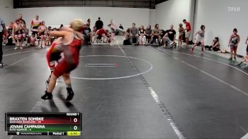 80 lbs Round 1 (8 Team) - Braxten Sombke, Backyard Brawlers vs Jovani Campagna, Elite Squeeze