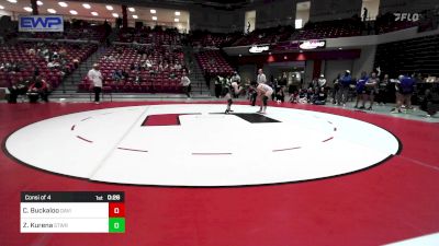 145 lbs Consi Of 4 - Cayden Buckaloo, Davis High School Girls vs Zolie Kurena, Stillwater High School Girls