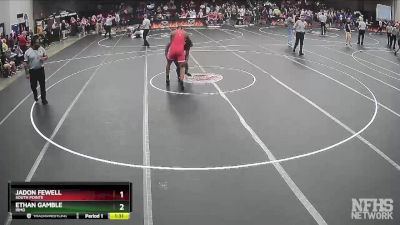 4A 220 lbs Quarterfinal - Jadon Fewell, South Pointe vs Ethan Gamble, Irmo