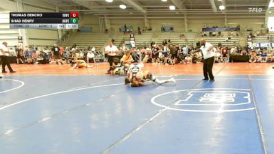 138 lbs Round Of 32 - Thomas Bencho, TDWC Maniacs Blue - HSB vs Shad Henry, All American Wrestling Club - HSB