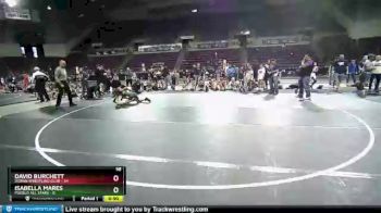 98 lbs Round 2 (10 Team) - David Burchett, Duran Wrestling Club vs Isabella Mares, Pueblo All Stars