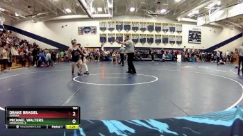 150 lbs Champ. Round 2 - Michael Walters, Strongsville vs Drake Brasiel, Aurora