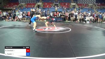 160 lbs Rnd Of 128 - Nick Orchard, Utah vs Logan Fowler, Tennessee