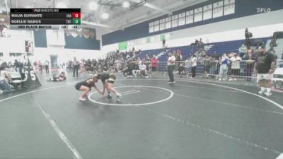 105 lbs 3rd Place Match - Malia Quirante, Unattached vs Noellie Ramos, Threshold Wrestling Club