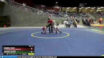 43 lbs Cons. Semi - Henrik Olson, Salem Elite Mat Club vs Khiren West, Illinois Valley Youth Wrestlin