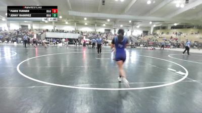 100 lbs Quarterfinal - Paris Turner, Rabbit Wrestling Club vs Jenny Ramirez, Dawgs Wrestling Club