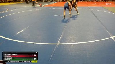 105 lbs Semis (4 Team) - Seth Ramsdell, Little Falls vs Eli Faris, Minneota