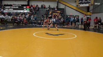 110 lbs Quarterfinal - Joey Hines, Xavier vs Aubrey Hoveland, Mason City