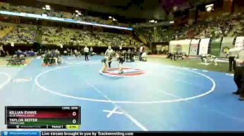 100 Class 2 lbs Cons. Semi - Killian Evans, Blue Springs South vs Taylor Reiter, Timberland