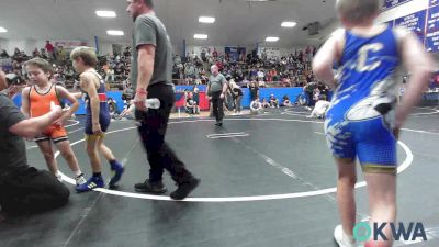 70 lbs Quarterfinal - Maverick Higgins, Choctaw Ironman Youth Wrestling vs Randy Wanzer, Chandler Takedown Club